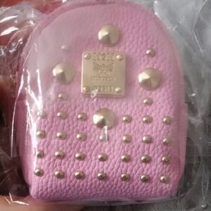 MGM Mini Pink Backpack with Gold Studs